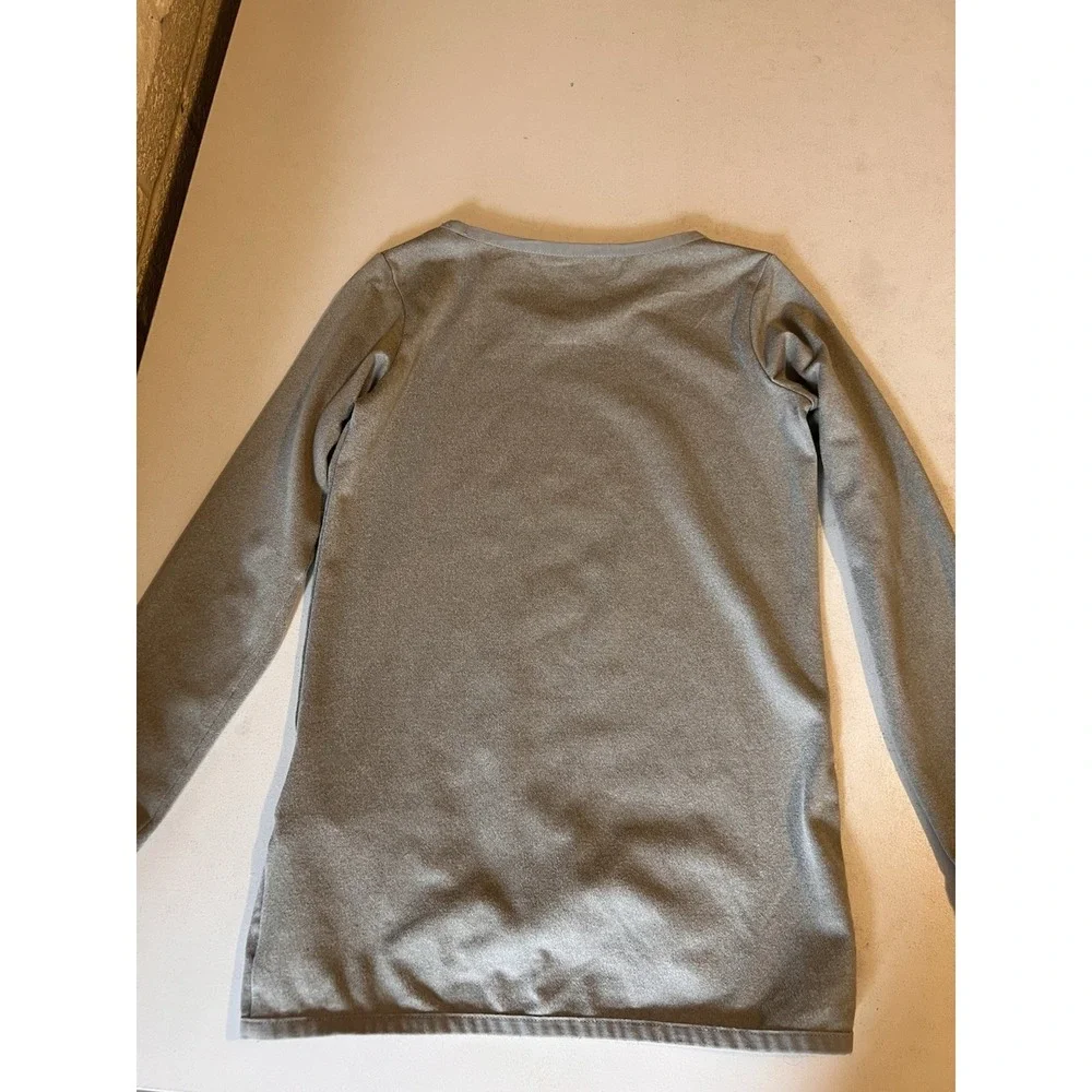NIKE Girls Kids Size 4T Shirt Top Tee Long Sleeve Wicking Gray Dri Fit